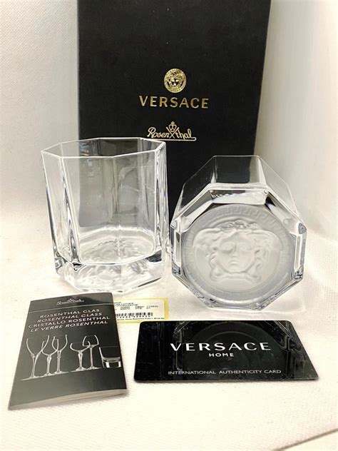 versace scotch glasses|versace crystal glasses.